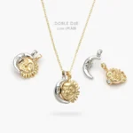 Collar Sol & Luna Imán Chapa de Oro 682-3