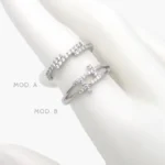 Anillo Churumbela Chapa de Rodio 1270