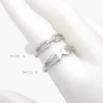 Anillo Chapa de Rodio 1272