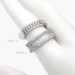 Anillo Churumbela Chapa de Rodio 1275