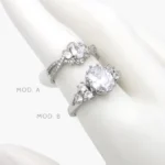 Anillo Zirconia Chapa de Rodio 1279