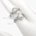 Anillo Zirconia Chapa de Rodio 1283