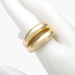 Anillo Ajustable Chunky Chapa de Oro 1309