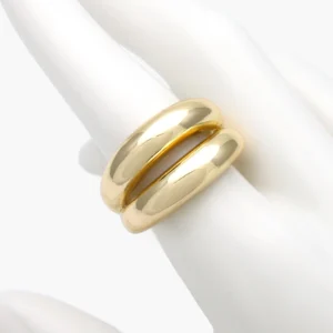 Anillo Ajustable Chunky Chapa de Oro 1309