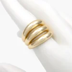 Anillo Ajustable Chunky Chapa de Oro 1310