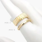 Anillo Ajustable Chapa de Oro 1315