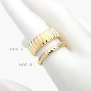 Anillo Ajustable Chapa de Oro 1315