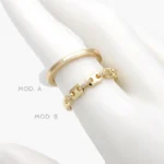 Anillo Liso Chapa de Oro 1323
