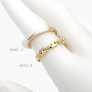 Anillo Liso Chapa de Oro 1323