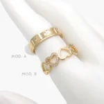 Anillo Churumbela Chapa de Oro 1324