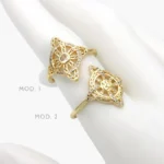 Anillo Ajustable Nudo de Bruja Chapa de Oro 1329