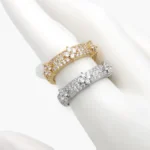Anillo Ajustable Zirconia Chapa de Oro 1335