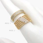 Anillo Churumbela Ajustable Chapa de Oro 1338