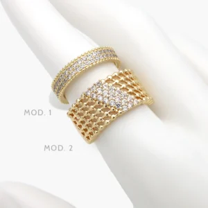 Anillo Churumbela Ajustable Chapa de Oro 1338