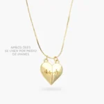 Collar Corazón Imán Chapa de Oro 703