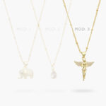 Collar Zirconias Chapa de Oro 684