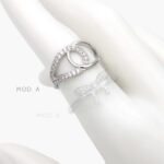 Anillo Zirconia Chapa de Rodio 1276