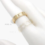 Anillo Churumbela Chapa de Oro 1324