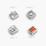 Charm Zirconias Acero Inoxidable