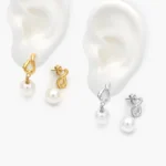 Aretes Perlas Acero Inoxidable 286