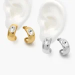Aretes Zirconia Acero Inoxidable 288