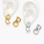 Aretes Liso Acero Inoxidable 293