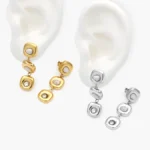 Aretes Madre Perla Acero Inoxidable 294