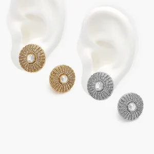 Aretes Zirconia Blanca Acero Inoxidable 299