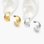 Aretes Lisos Acero Inoxidable 305