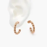 Aretes Torcidos Acero Inoxidable 307