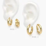 Aretes Lisos Acero Inoxidable 208