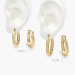 Aretes Lisos Acero Inoxidable 209