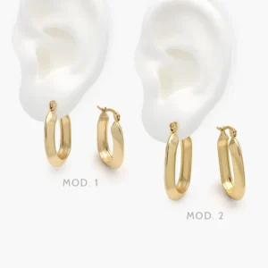 Aretes Lisos Acero Inoxidable 209