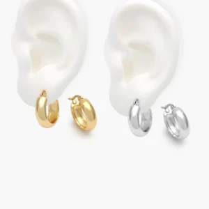 Aretes Chunky Acero Inoxidable 216