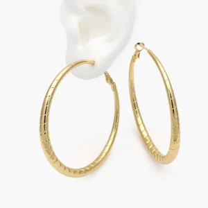 Arracadas Grandes Acero Inoxidable 244