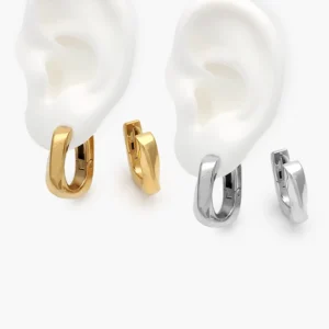 Arracadas Chunky Acero Inoxidable 246