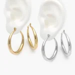 Arracadas Chunky Acero Inoxidable 248