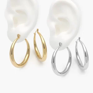 Arracadas Chunky Acero Inoxidable 248