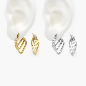 Arracadas Triples Acero Inoxidable 255