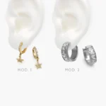 Arracadas Zirconias Acero Inoxidable 257