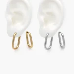 Arracadas Lisos Acero Inoxidable 262