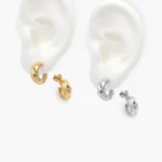 Broqueles Torcidos Acero Inoxidable 70