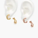 Broqueles Dobles Acero Inoxidable 75