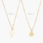 Collar Virgen Chapa de Oro 393