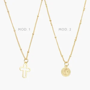 Collar Virgen Chapa de Oro 393