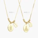 Collar Escapulario Virgen Chapa de Oro 398
