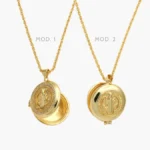 Collar Relicario San Benito Chapa de Oro 400