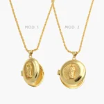 Collar Relicario San Judas Chapa de Oro 402