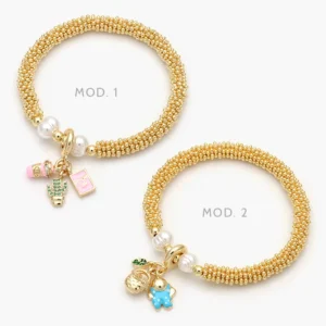 Pulso Elástico Estilo de Vida Chapa de Oro 691