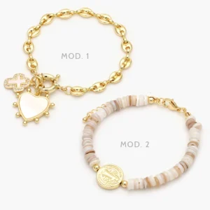 Pulso Cruz & San Benito Chapa de Oro 746